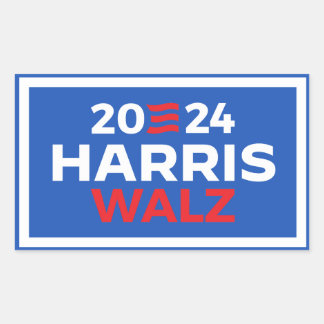 Sticker Rectangulaire Harris Walz 2024