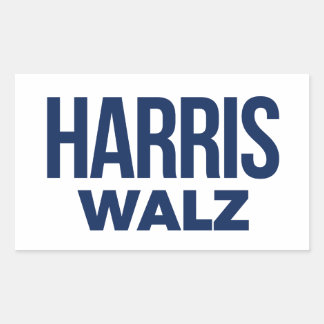 STICKER RECTANGULAIRE HARRIS WALZ 2024