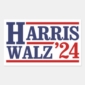 Sticker Rectangulaire Harris Walz 24