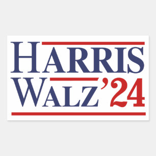 Sticker Rectangulaire Harris Walz 24