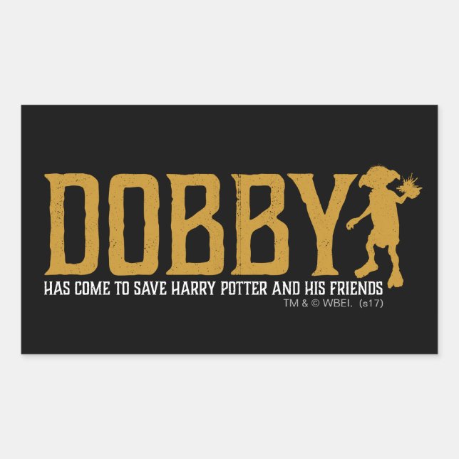 Sticker Rectangulaire Harry Potter| Dobby Enregistrer Harry Potter (Devant)