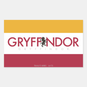 Sticker Rectangulaire Harry Potter  Gryffindor House Pride Crest