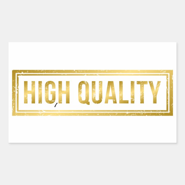 Sticker Rectangulaire Haute qualité (Devant)