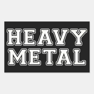 Sticker Rectangulaire Heavy metal