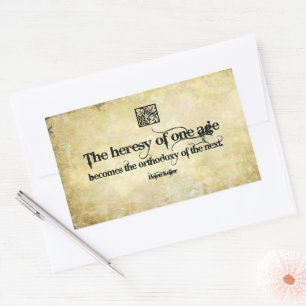Sticker Rectangulaire Helen Keller Citation Inspirationnelle Hérésie d'u