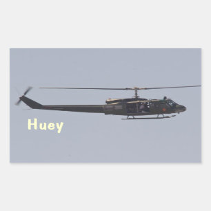 Sticker Rectangulaire Hélicoptère Huey