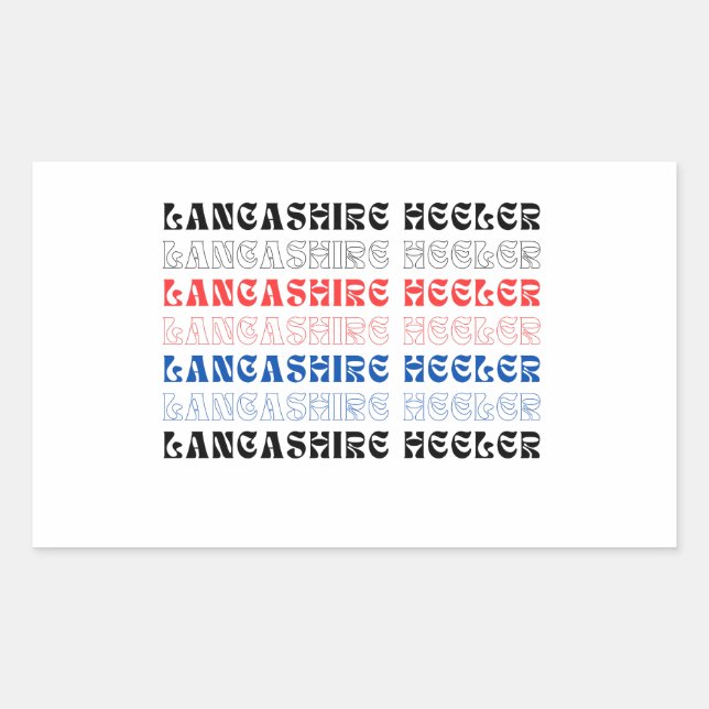 Sticker Rectangulaire hélier lancashire (Devant)