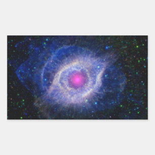 Sticker Rectangulaire Helix Nebula NASA Purple