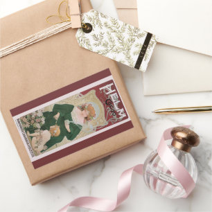 Sticker Rectangulaire Helm Cacao, de l'Art vintage par Privat Livemont