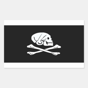 Sticker Rectangulaire Henry Chaque Drapeau Pirate