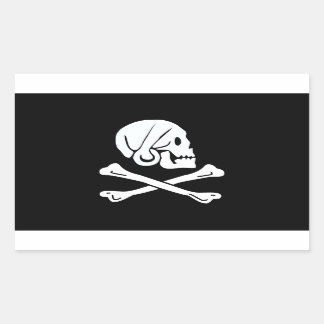 Sticker Rectangulaire Henry Chaque Drapeau Pirate