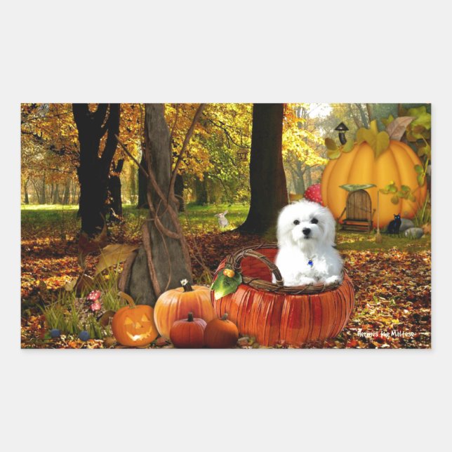 Sticker Rectangulaire Hermes le Maltais (Devant)