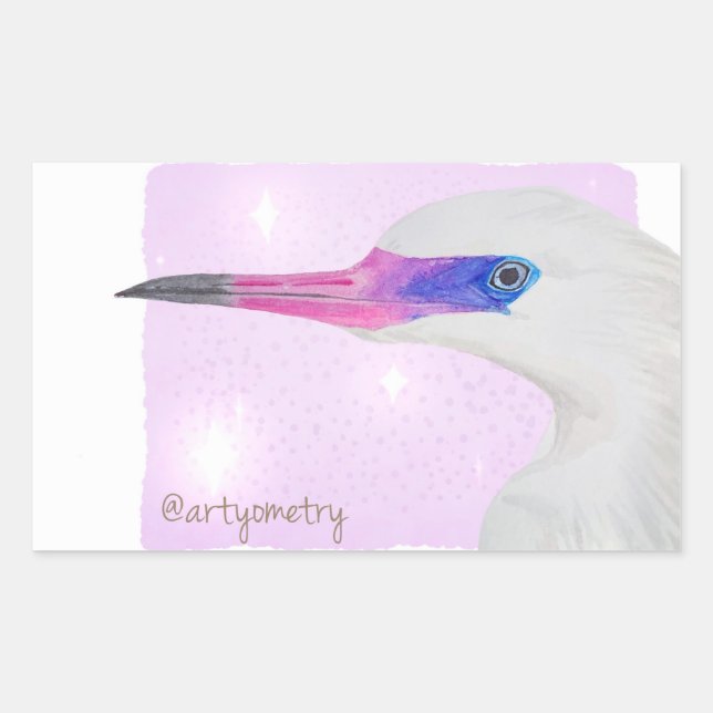 Sticker Rectangulaire Heron (Devant)