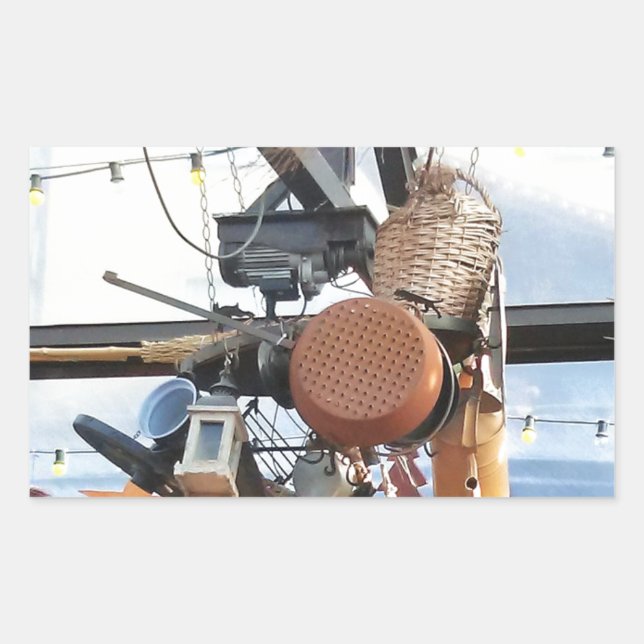 Sticker Rectangulaire Heure d'hiver (Devant)