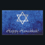 Sticker Rectangulaire Heureuse Hanoukka Star de David<br><div class="desc">Joyeux Hanoukka avec Star of David design.</div>