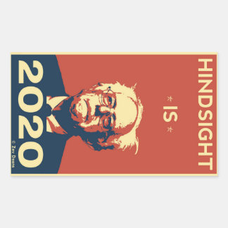 STICKER RECTANGULAIRE HINDSIGHT EST 2020