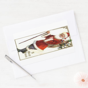 Sticker Rectangulaire Ho Ho Ho Santa Claus