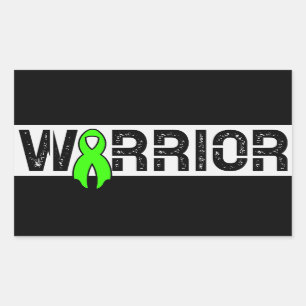 Sticker Rectangulaire Hodgkins Lymphoma Guerrier Cancer Sensibilisation
