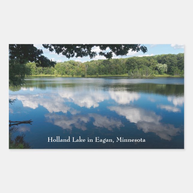 Sticker Rectangulaire Holland Lake Pittoresque à Eagan (Devant)