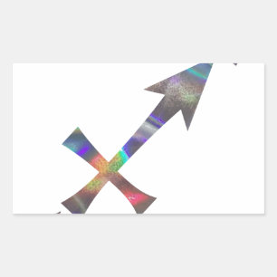 Sticker Rectangulaire hologramme Sagittarius