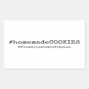 Sticker Rectangulaire #homemadeCookies de HashTag