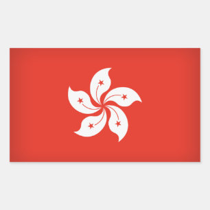 Sticker Rectangulaire Hong Kong