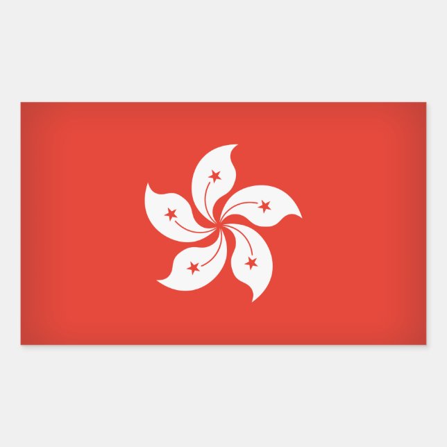 Sticker Rectangulaire Hong Kong (Devant)