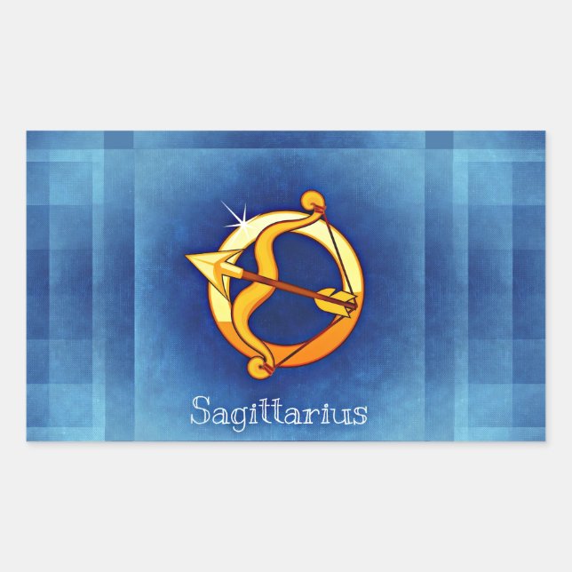 Sticker Rectangulaire horoscope sagittaire (Devant)