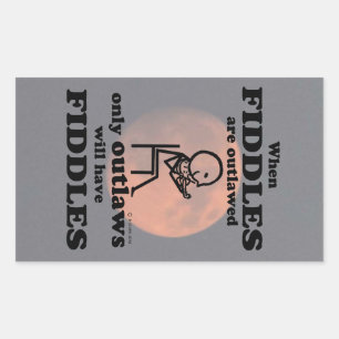 Sticker rectangulaire hors-la-loi