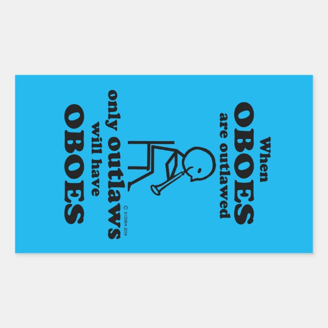 Sticker rectangulaire hors-la-loi (Devant)