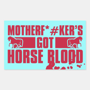 Sticker Rectangulaire Horseblood
