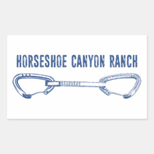 Sticker Rectangulaire Horseshoe Canyon Ranch Arkansas Escalade Quickdraw