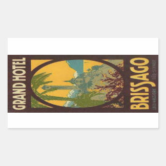 Sticker Rectangulaire Hotel Brissago