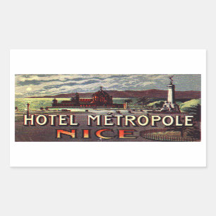 Sticker Rectangulaire Hôtel Metropole (France agréable)