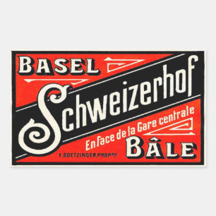 Sticker Rectangulaire Hôtel Schweizerhof (Bâle Bâle Suisse)