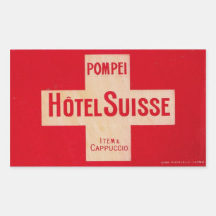 Sticker Rectangulaire Hôtel Suisse (Pompeï)