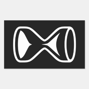 Sticker Rectangulaire Hourglass