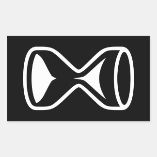 Sticker Rectangulaire Hourglass