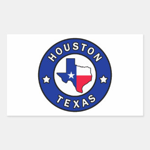 Sticker Rectangulaire Houston Texas