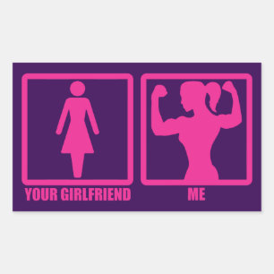 Sticker Rectangulaire Humour De Salle De Sport Pour Femmes, Est-Ce Que V
