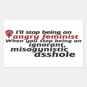 Sticker Rectangulaire Humour féministe