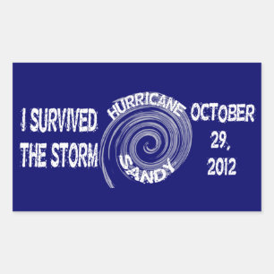 Sticker Rectangulaire Hurricane Sandy