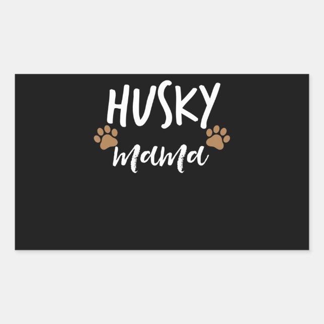 Sticker Rectangulaire Husky | Siberian Husky Mother Dog Lover Poison (Devant)