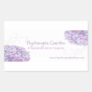 Sticker Rectangulaire Hydrangée violette
