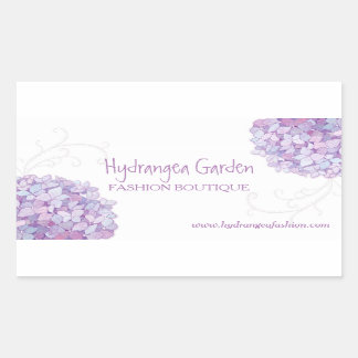 Sticker Rectangulaire Hydrangée violette