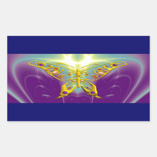 STICKER RECTANGULAIRE HYPER BUTTERFLY