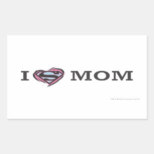 Sticker Rectangulaire I Heart Maman