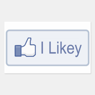 Sticker Rectangulaire I Likey Facebook