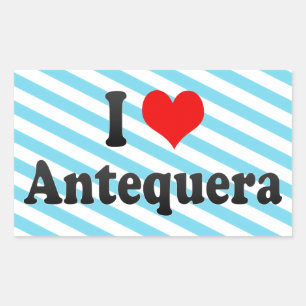 Sticker Rectangulaire I Love Antequera, Espagne