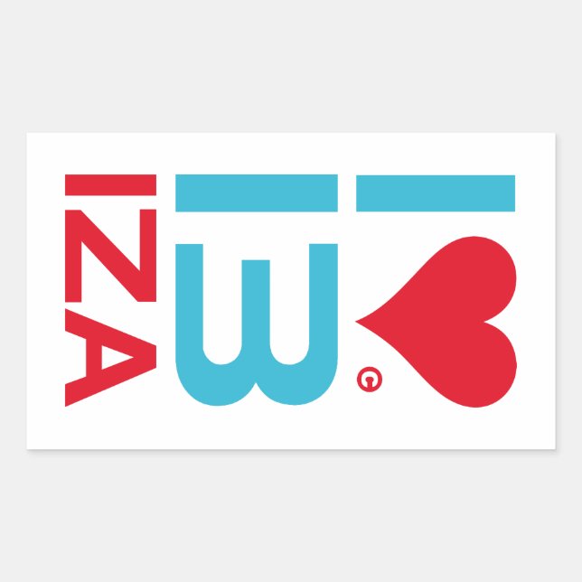 STICKER RECTANGULAIRE I LOVE IBIZA (Devant)